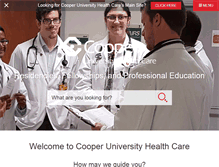 Tablet Screenshot of cooperhealth.edu