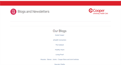 Desktop Screenshot of blogs.cooperhealth.org
