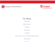 Tablet Screenshot of blogs.cooperhealth.org